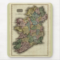 1813 Ireland Map by John Pinkerton mousepads