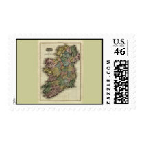 1813 Ireland Map by John Pinkerton postage