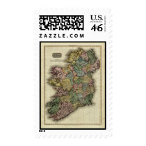 1813 Ireland Map by John Pinkerton postage