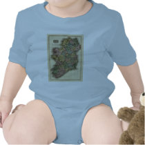 1813 Ireland Map by John Pinkerton T Shirts
