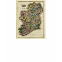 1813 Ireland Map by John Pinkerton t-shirts