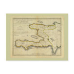 1814 Haiti Map by Mathew Carey Post Card