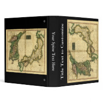 1815 Map of Korea and Japan Vinyl Binder