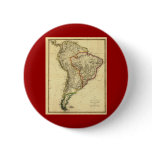 1817 Map of South America Button