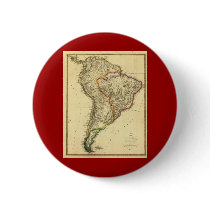 1817 Map of South America Button