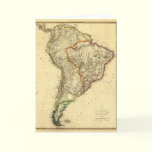 1817 Map of South America cards
