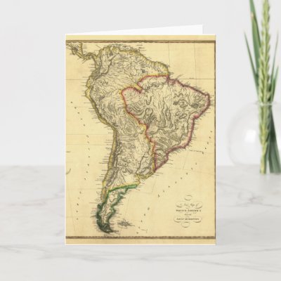 Map Of South American. 1817 Map of South America