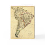 1817 Map of South America cards