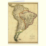 1817 Map of South America cards
