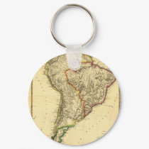 1817 Map of South America keychains