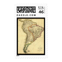 1817 Map of South America Stamps