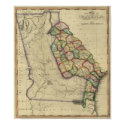 1817 The state of Georgia From Samuel Lewis Atlas posters by ZephyrusBooks 1817 The state of Georgia From Samuel Lewis Atlas posters