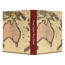 1818 Australasia  Map - Australia, New Zealand Vinyl Binders