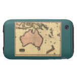1818 Australasia  Map - Australia, New Zealand iPhone 3 Tough Cases