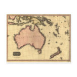 1818 Australasia  Map - Australia, New Zealand Postcards