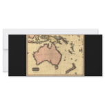 1818 Australasia  Map - Australia, New Zealand Customized Rack Card