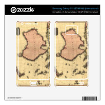 1818 Australasia Map - Australia, New Zealand Samsung Galaxy S II Skins