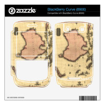 1818 Australasia Map - Australia, New Zealand Skin For BlackBerry