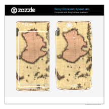 1818 Australasia Map - Australia, New Zealand Xperia Arc Skins