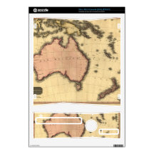 1818 Australasia Map - Australia, New Zealand Skins For The Xbox 360 S