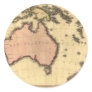 1818 Australasia  Map - Australia, New Zealand Round Stickers