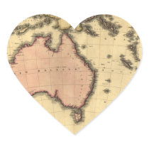 1818 Australasia  Map - Australia, New Zealand Stickers