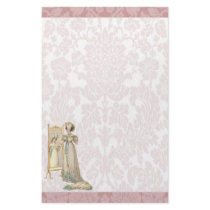 1822 Regency Era Court Dress Stationery