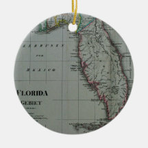 1823 Florida Map Ornament