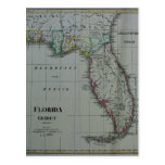 1823 Florida Map Postcard