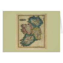 1823 Ireland map by Lucas Fielding Jr cards