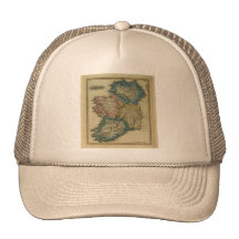 1823 Ireland map by Lucas Fielding Jr Mesh Hats