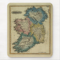 1823 Ireland map by Lucas Fielding Jr mousepads