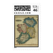 1823 Ireland map by Lucas Fielding Jr postage