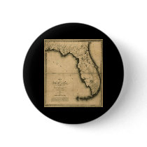 1823 Map of Florida Pin