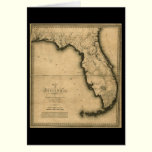 1823 Map of Florida cards