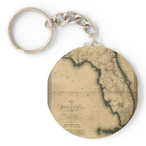 1823 Map of Florida Keychains
