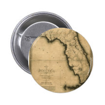1823 Map of Florida Pins