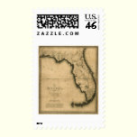1823 Map of Florida stamps