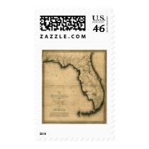 1823 Map of Florida Postage Stamp