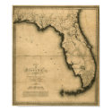 1823 Map of Florida posters by ZephyrusBooks 1823 Map of Florida posters