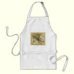 1825 Map of Asia by Henry Tanner aprons