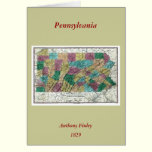 1829 Pennsylvania Map cards