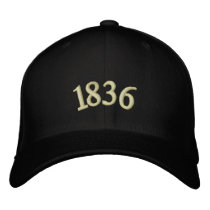 1836 embroidered hats