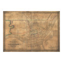 1838 Map of Cincinnati, Ohio posters