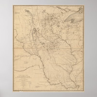 mississippi river map. 1843 Map of Mississippi River