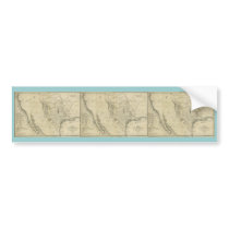 1844  Map of Texas and the Countries Adjacent bumper stickers