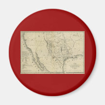 1844  Map of Texas and the Countries Adjacent Magnets