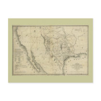 1844  Map of Texas and the Countries Adjacent postcards