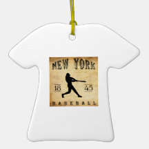 1845 New York City New York Baseball Ornament
