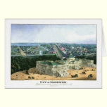 1852 Color Lithograph - View of Washington cards
